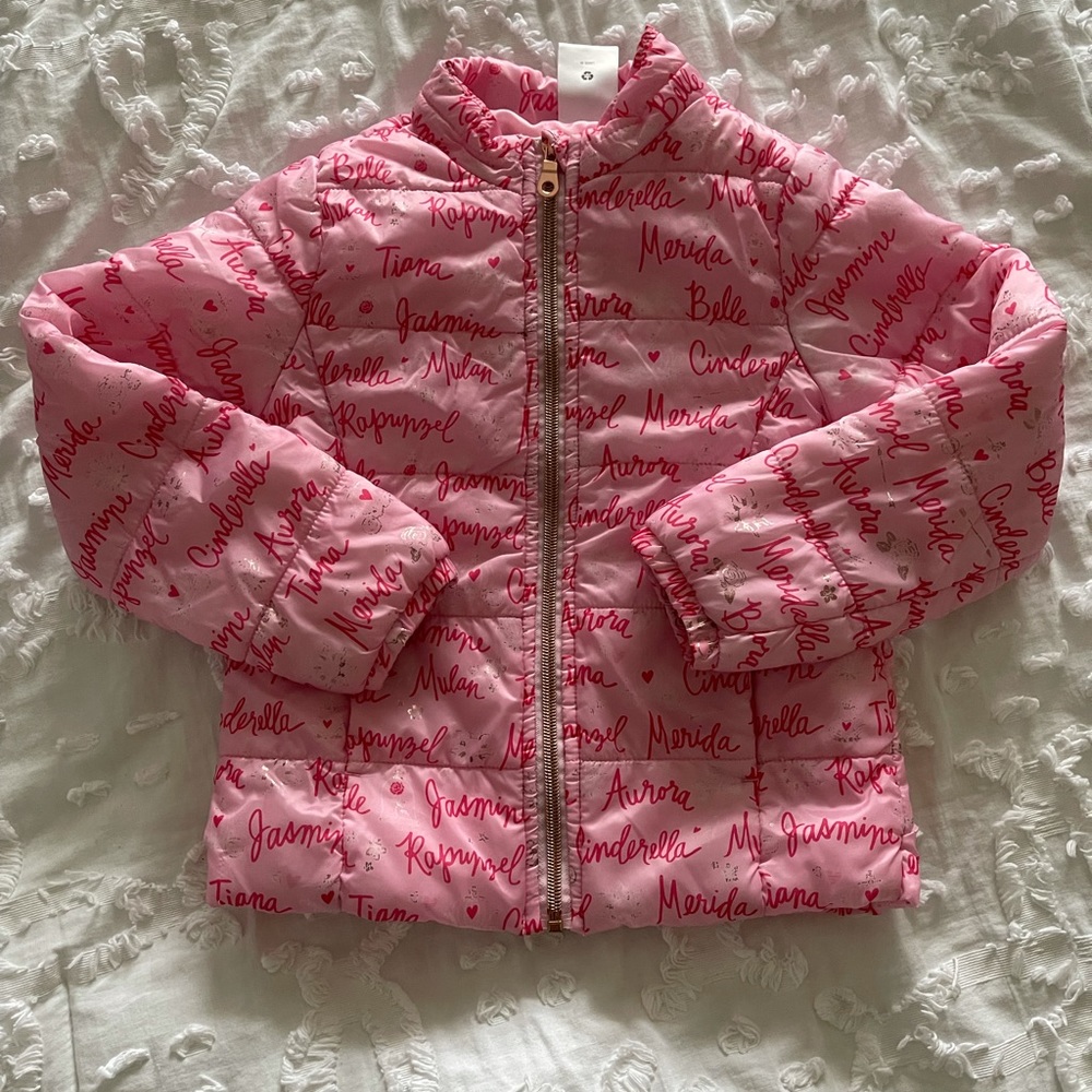 Disney toddler girls puffer jacket